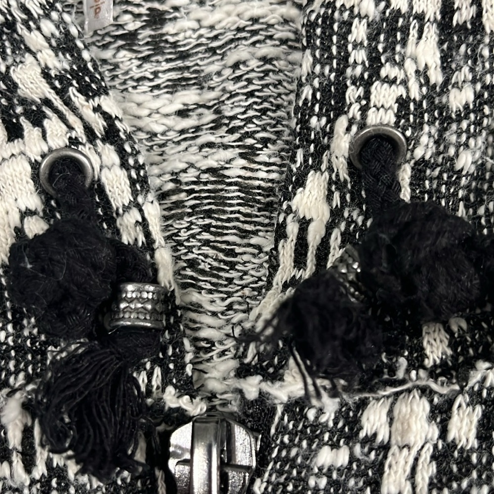 Free People Santa Fe Jacquard Zippered Kimono Hoodie Size Small - Picture 10 of 12